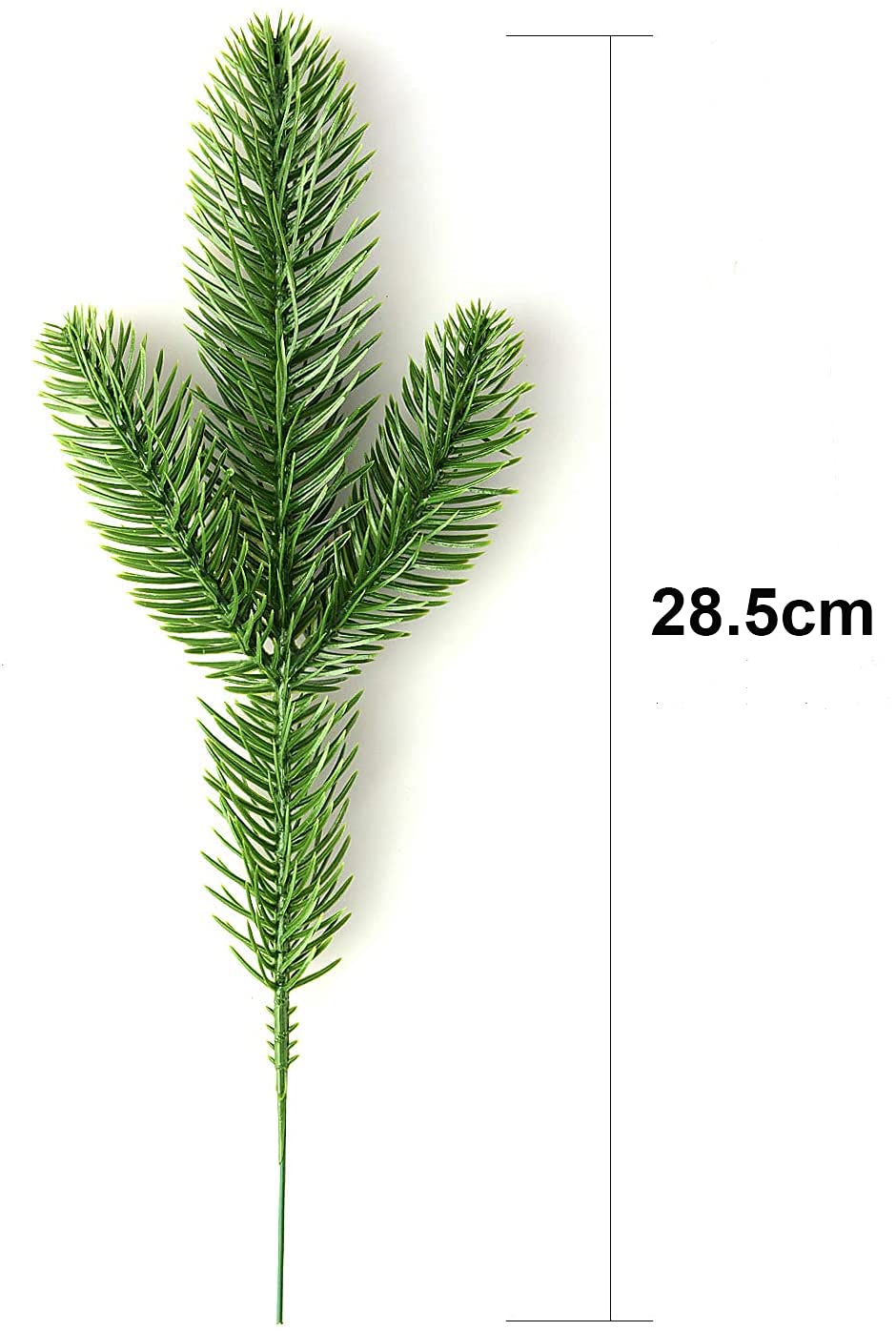 60 Stück Künstliche Tannenzweige für Weihnachten, Künstliche Kiefernzweige Kunststoff Kiefernblätter Gefälschte Kiefernnadel DIY Zubehör für Girlandenkranz Weihnachtsverschönerung