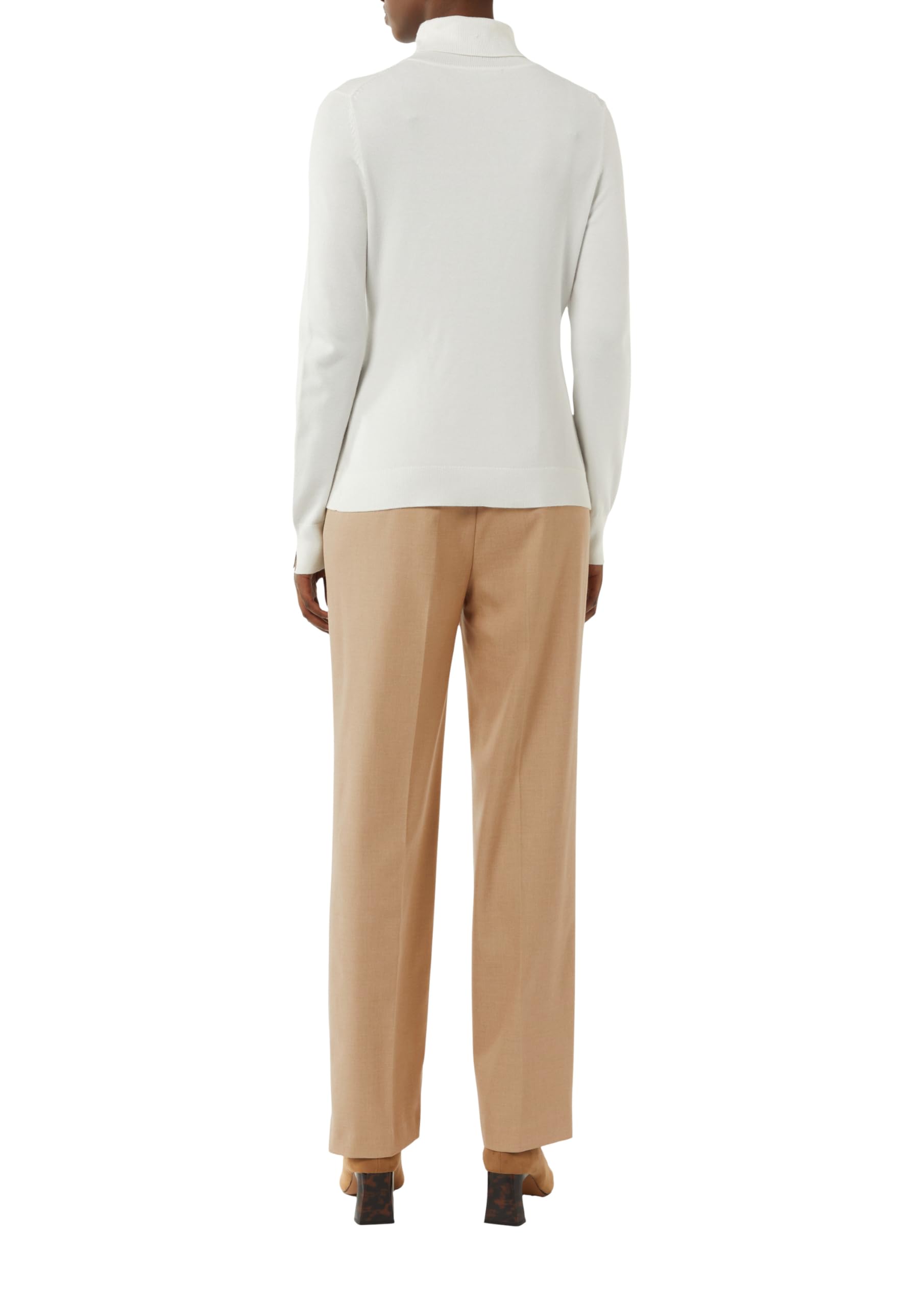 COMMA Business-Hose mit Straight Leg und Twillstruktur