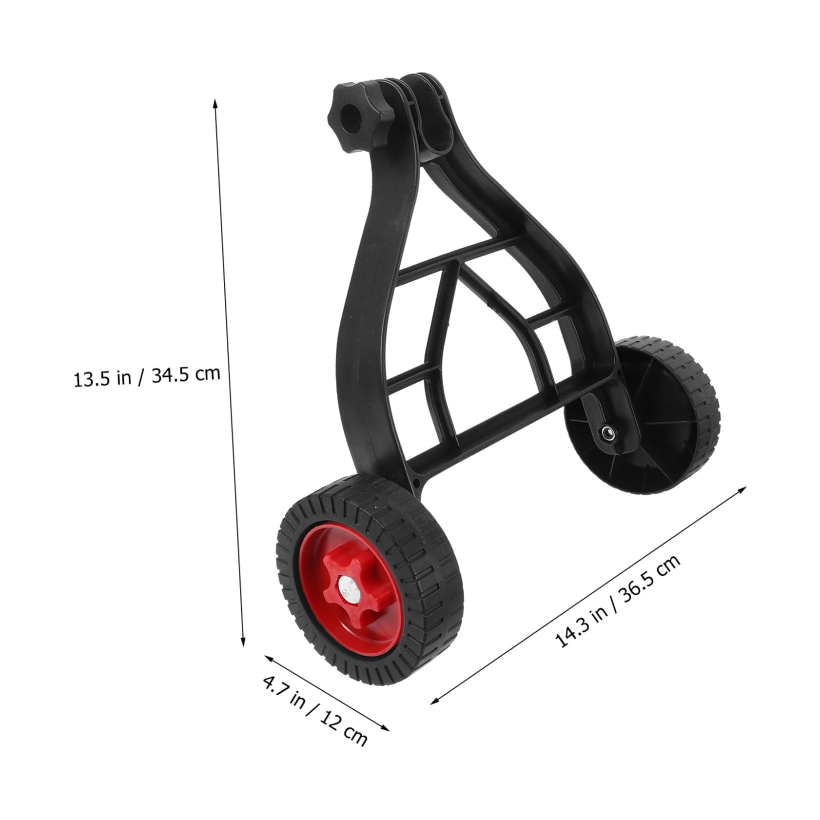 Yardwe Ruota Supporto Tosaerba in Gomma e Acciaio Inox, Ruote di Ricambio Resistenti All’usura per Carrello Tosaerba a Spinta, Accessorio per Giardino Rotazione Flessibile e Montaggio Facile