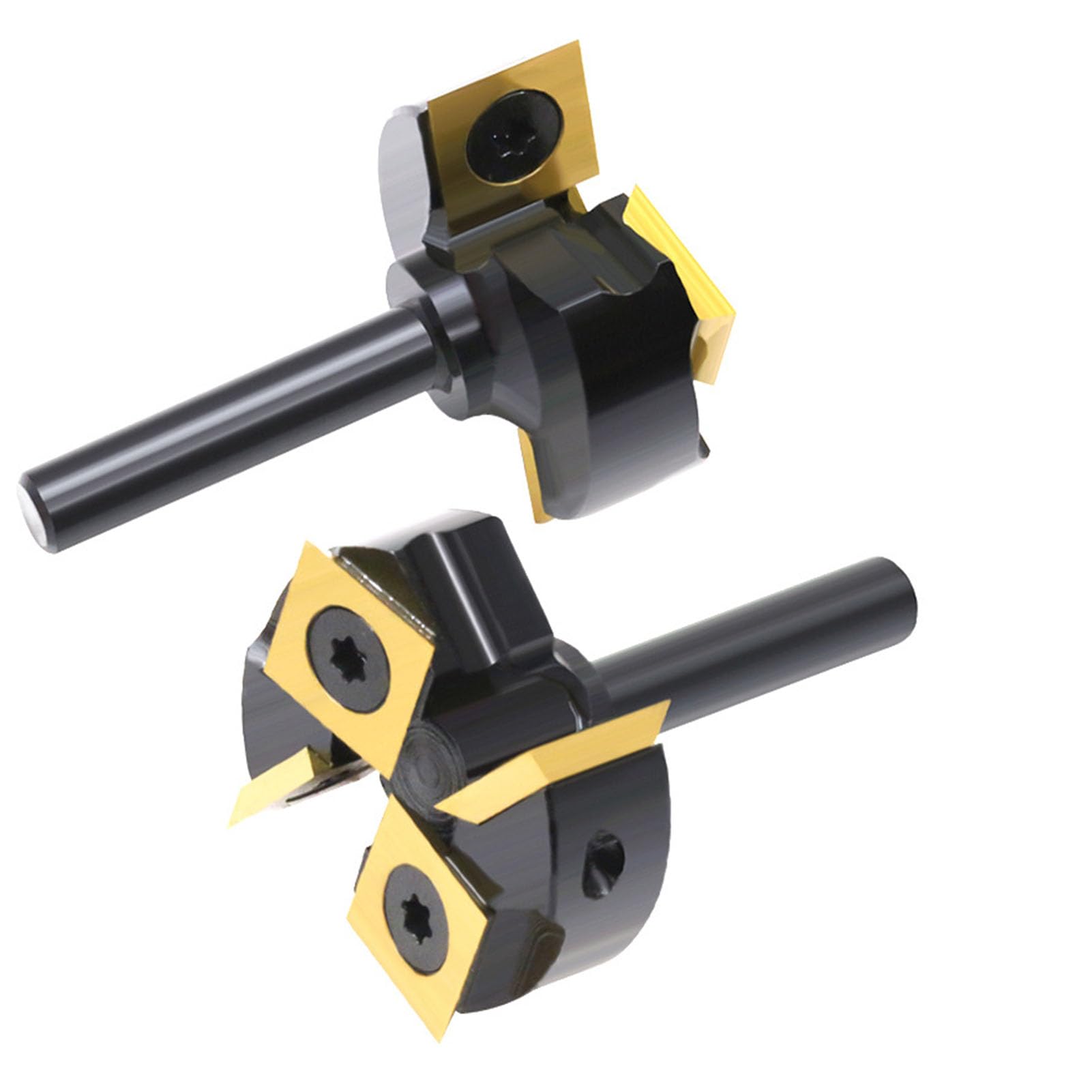 Gedourain Spoilboard Surfacing-Fräser, Effizient, 4 Rillen, 1-3/8 Zoll, Ti-beschichtet, Zum Glätten von Abfallbrettern, CNC-Maschinen, Legierter Stahl für Holzbearbeitungsprojekte