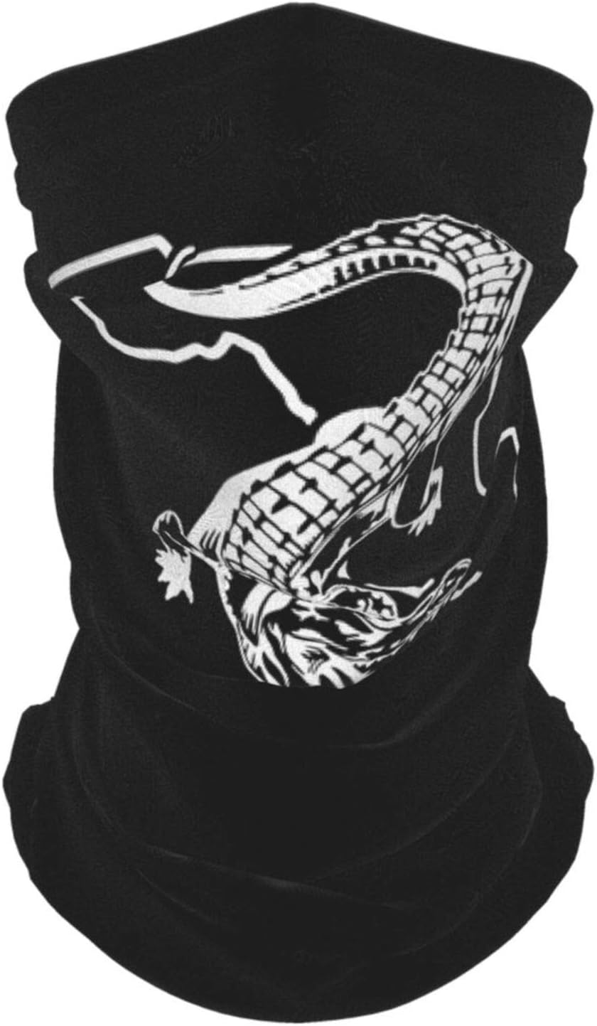 Florida Gator Gators Fishing Neck Gaiter Scarf Magic Face Cover Dust Wind Bandana Balaclava