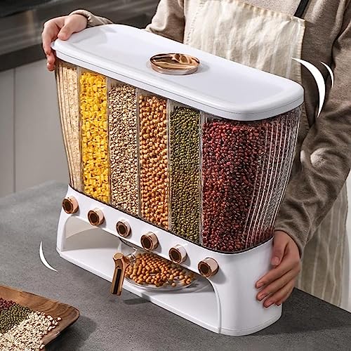 Caja organizadora de arroz a granel para mantener encimeras limpias y ordenadas 3