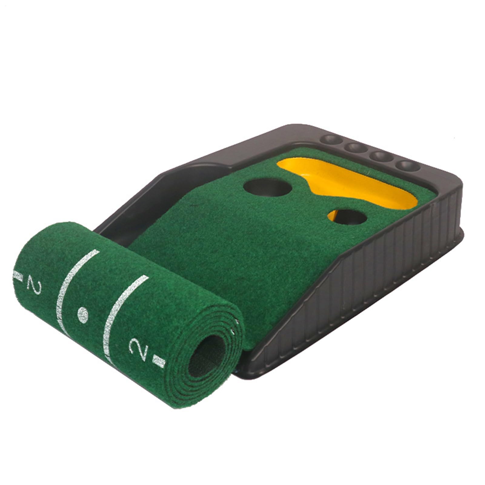 Golf Putting Mat Golf Übungspad in Grün zum Schlagen | Golfer-Trainingspad für Zuhause, Büro, Fitnessstudio, Garten, Rasen, Terrasse, Park