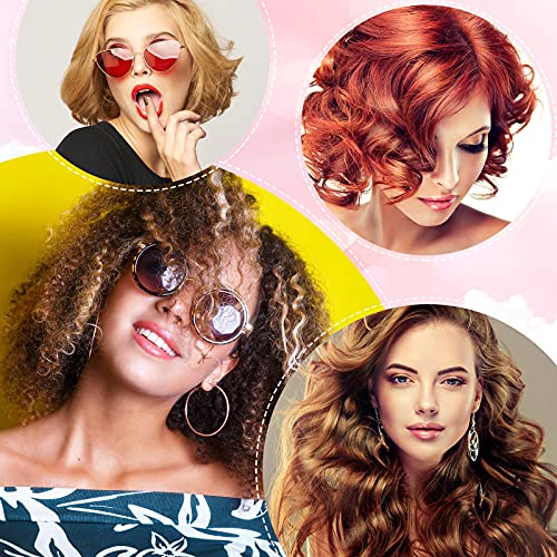 45 Pieces Flexible Curling Rods Twist Flexible Rods No Heat Hair Rollers Soft Foam Hair Rods For Women Girls Long, Medium, Short Hair (Orange,1 Cm Diameter) #TOP6