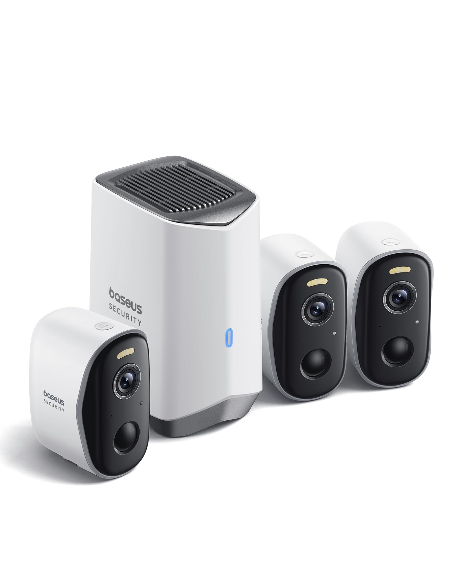 Baseus Security kamera do monitoringu zewnętrznego, bezprzewodowa, 16 TB, akumulator 210 dni, odporność na warunki atmosferyczne IP67, widoczność w nocy, kamera monitorująca Wi-Fi z 2K HD, 145°, 16 GB