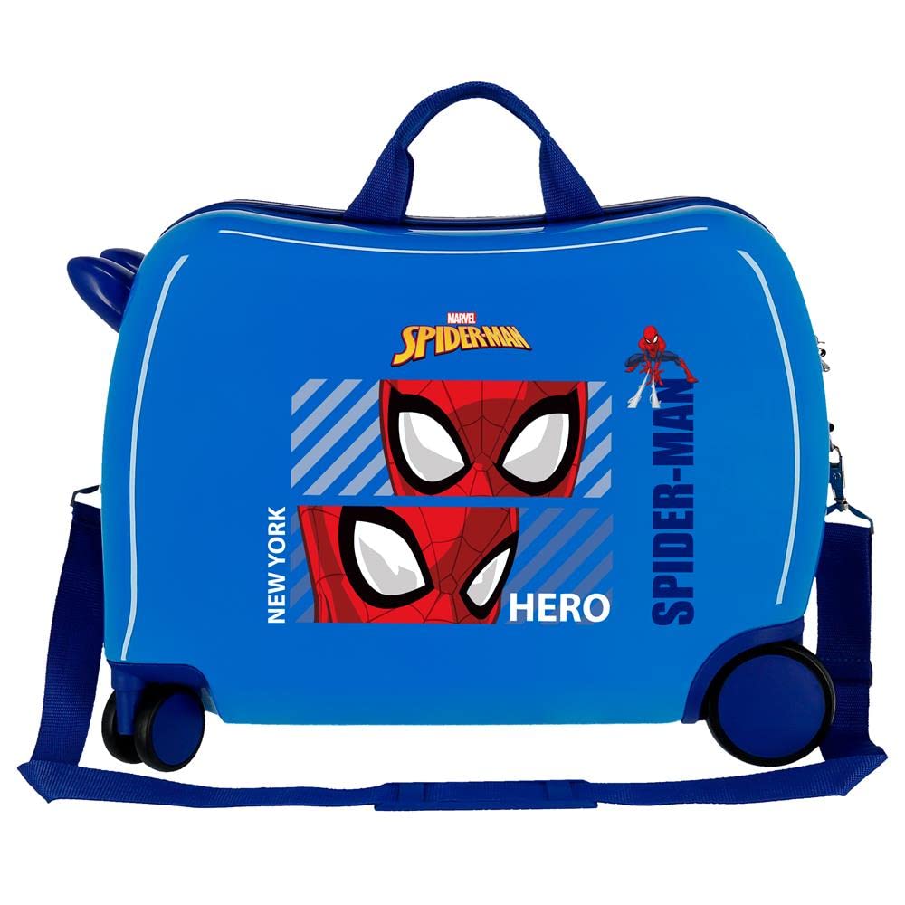 Marvel Spiderman Hero, NIEBIESKI, Talla Unica, walizka dziecięca