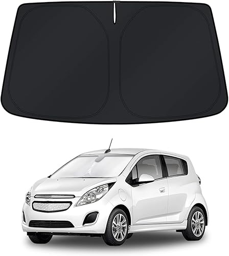KUST Parasol para parabrisas para Chevy Spark 2013-2014 2015 2016, accesorios de ventana, cubierta plegable para bloquear los rayos UV
