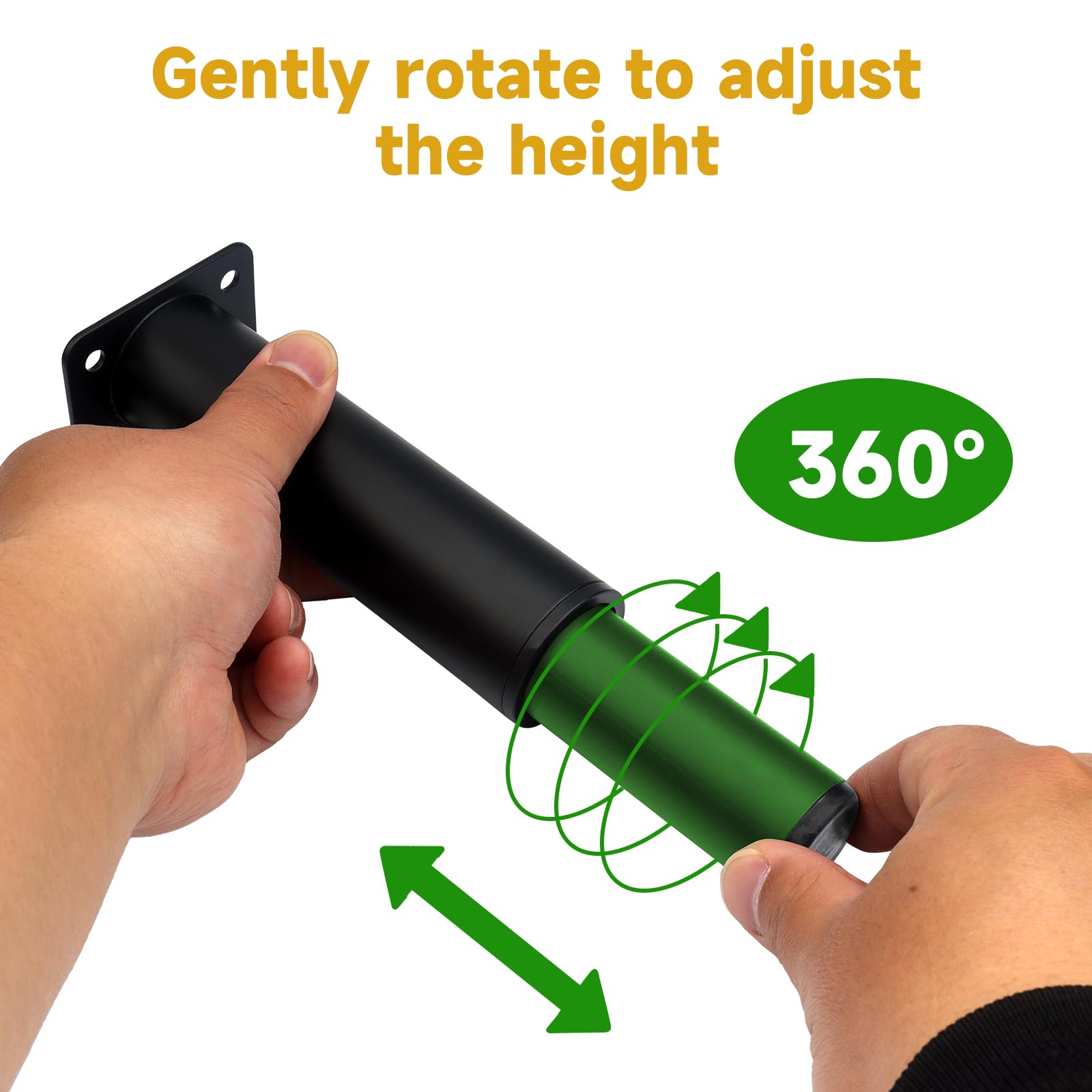 Roellgs 4 Pcs Adjustable Furniture Legs - Image 2