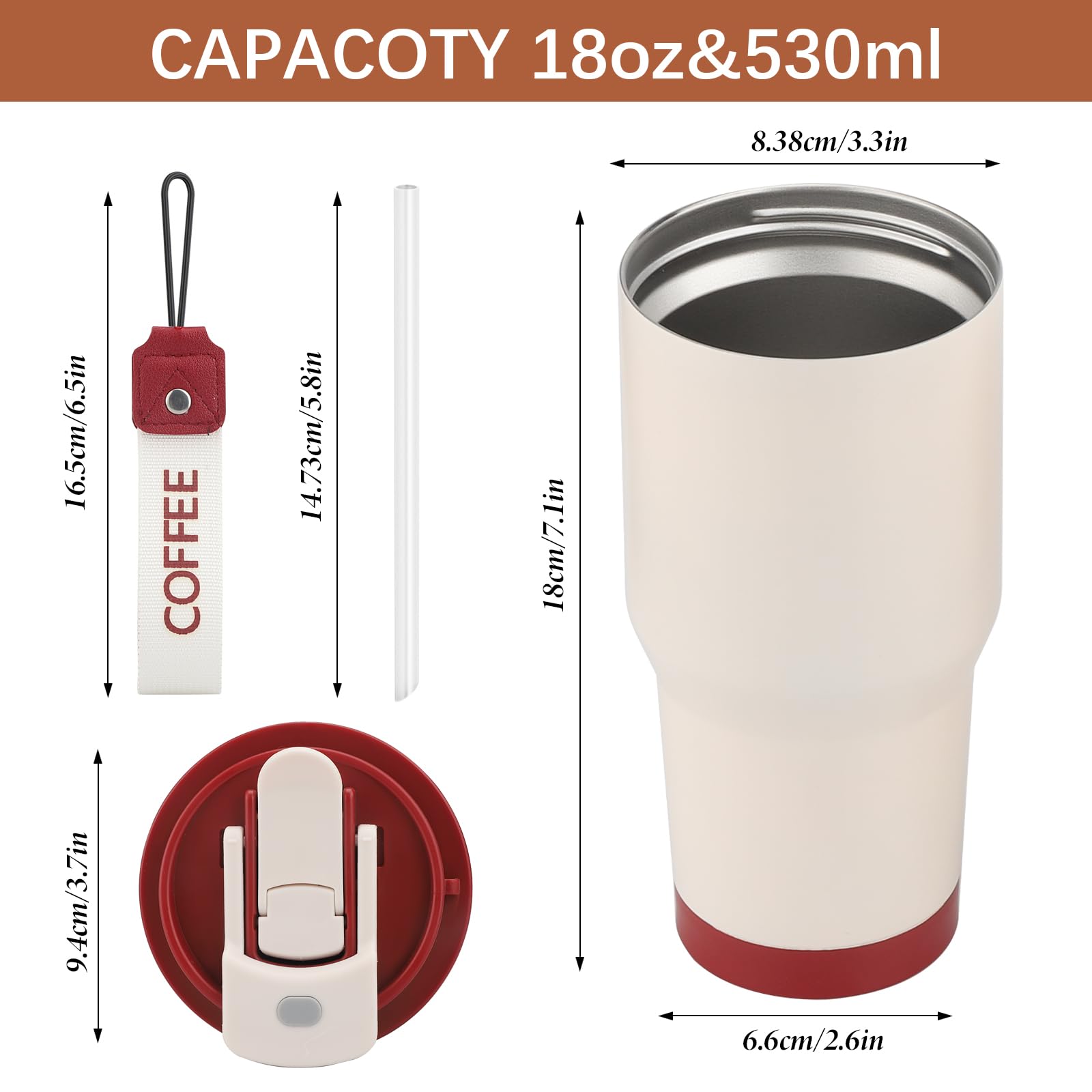 KATIMI Tazza Termica Grazie Di Tutto Con Sottobicchiere - Acciaio Inox Doppio Strato, Base Antiscivolo, Regalo Di Ringraziamento/Addio - 2