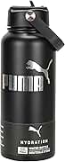 PUMA unisex-adult 32oz Insulated Stainless Steel Water Bottle With Carry Handle