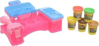 DOUGH MAKER WITH BBQ TOOLS 5 PACK OF DOUGH DIFFERENT COLORS