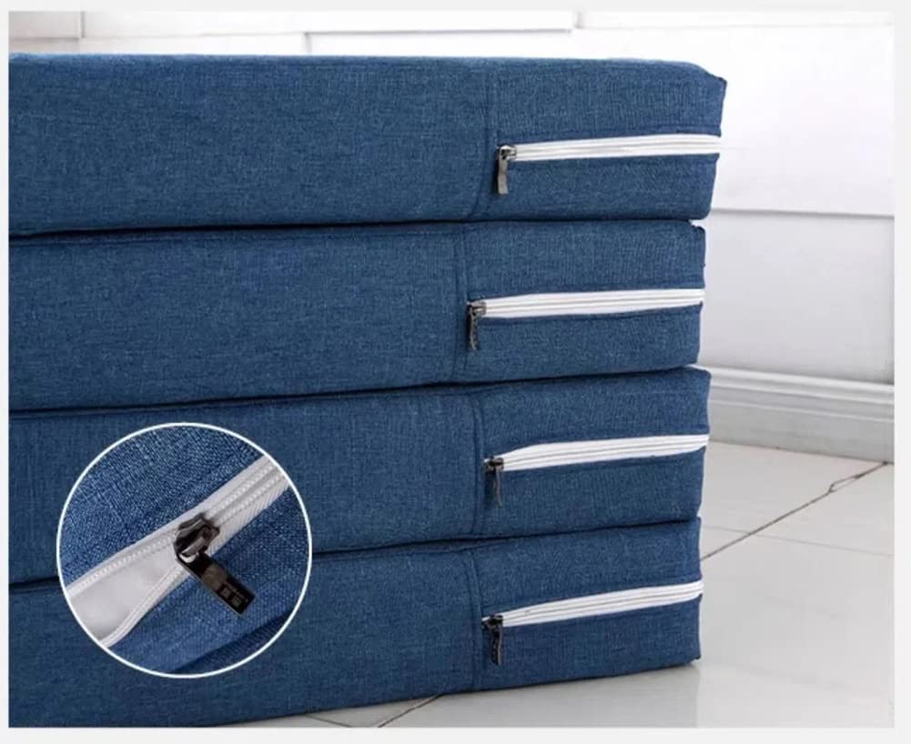 Colchón plegable portátil, grosor único, doble capa, cómodo alivio de presión y apoyo para dormir, diseño antideslizante para camping, caravana y viajes
