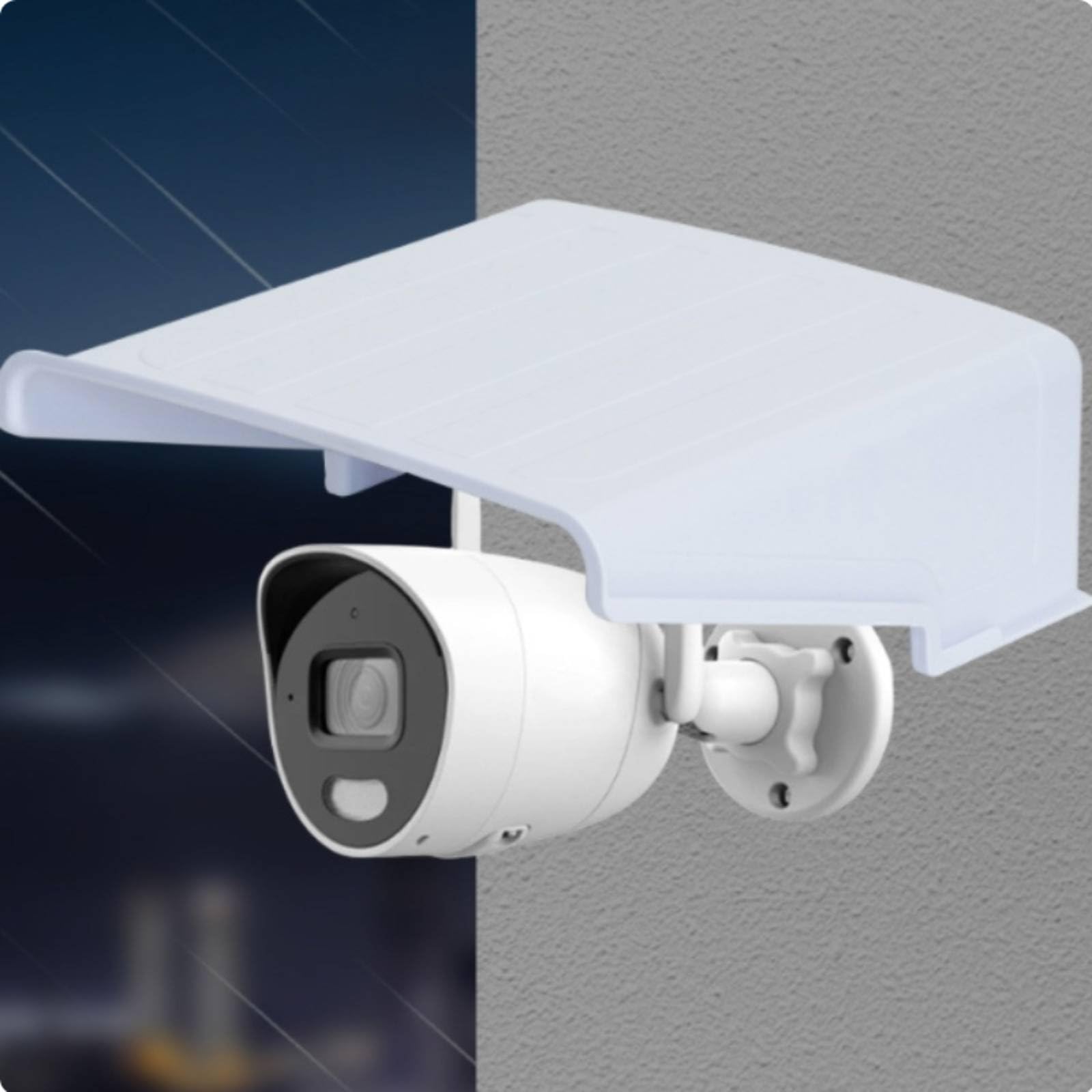predolo Copertura Antipioggia Telecamera Esterna Antipolvere Tettuccio Protettivo per Telecamera Esterna Materiale Robusto Accessorio Videosorveglianza, Nero