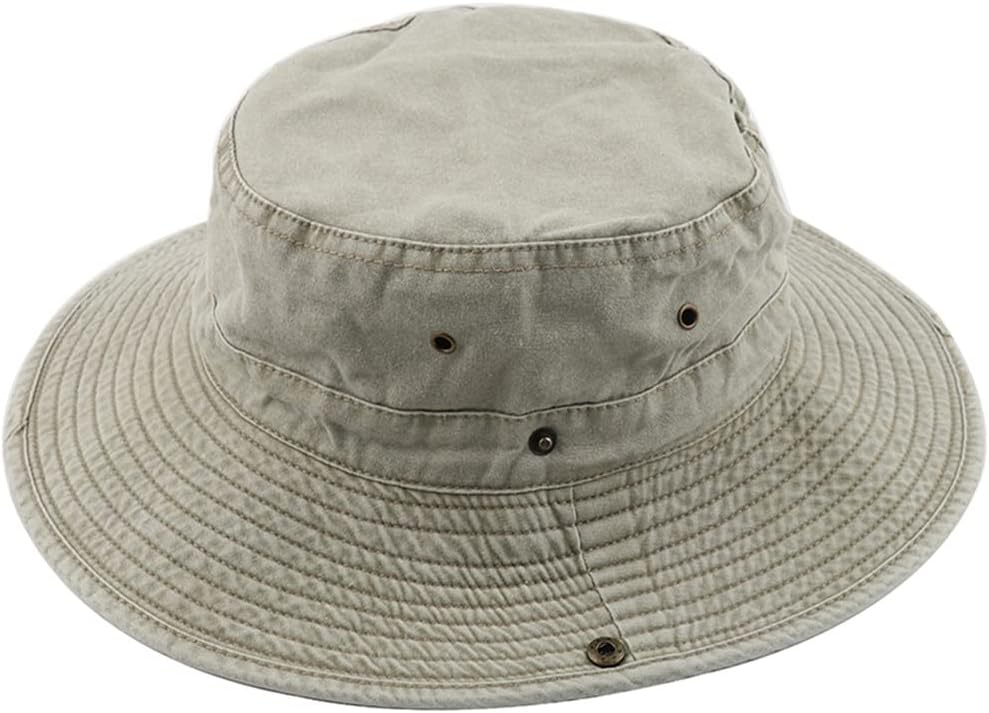 Cotton Boonie Hat Women Men UPF 50+ Sun Hats Bob Panama Caps Fishing Washed Beach