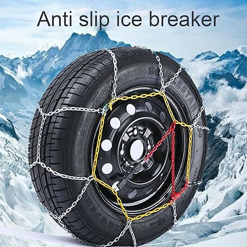Chaînes à neige 145R15 pour pneu voiture SUV camionnette sécurité - 4