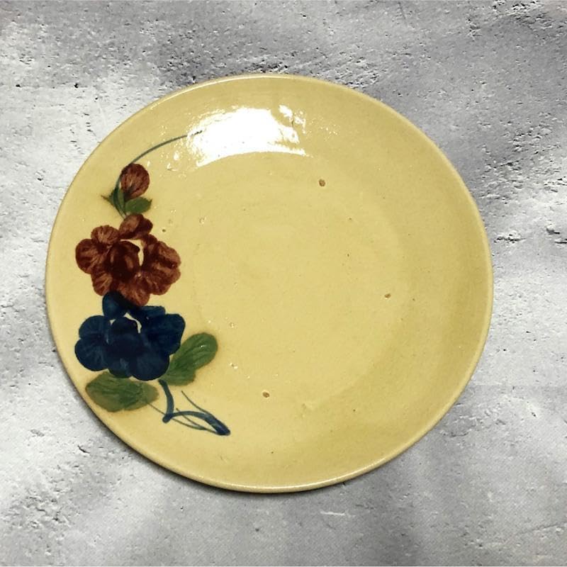 ポルトガル エミリオフロイス作品 手描き色絵花籠文 ファイアンス花器