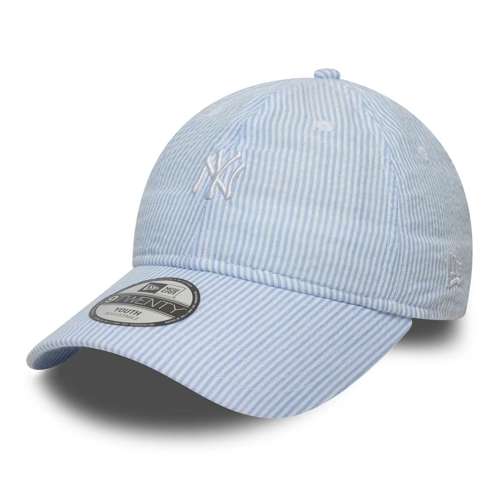 Casquette New Era Kids 9TWENTY en authentique seersucker bleu pastel doux et ultra léger - 3