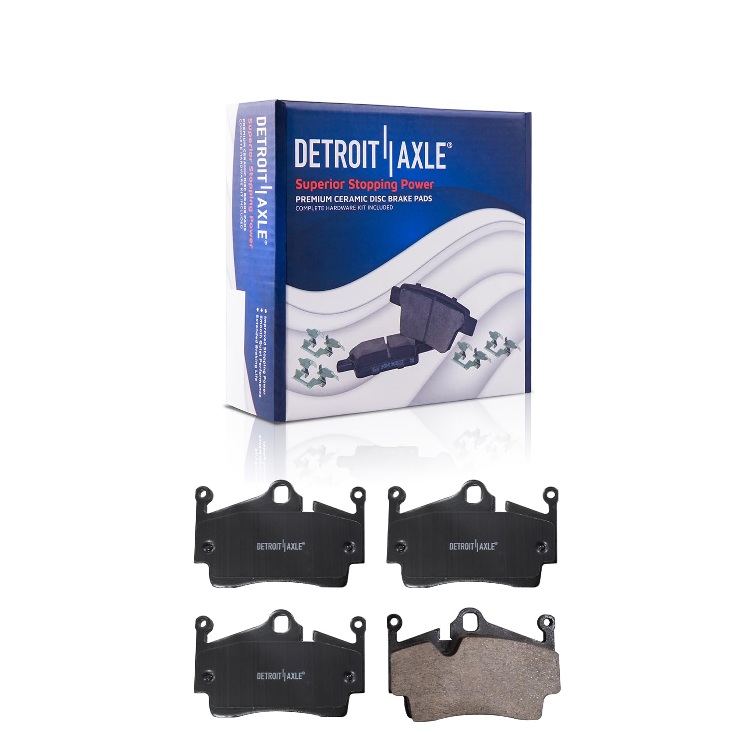 Detroit Axle - Rear Brake Pads for Porsche 718 Boxster Cayman