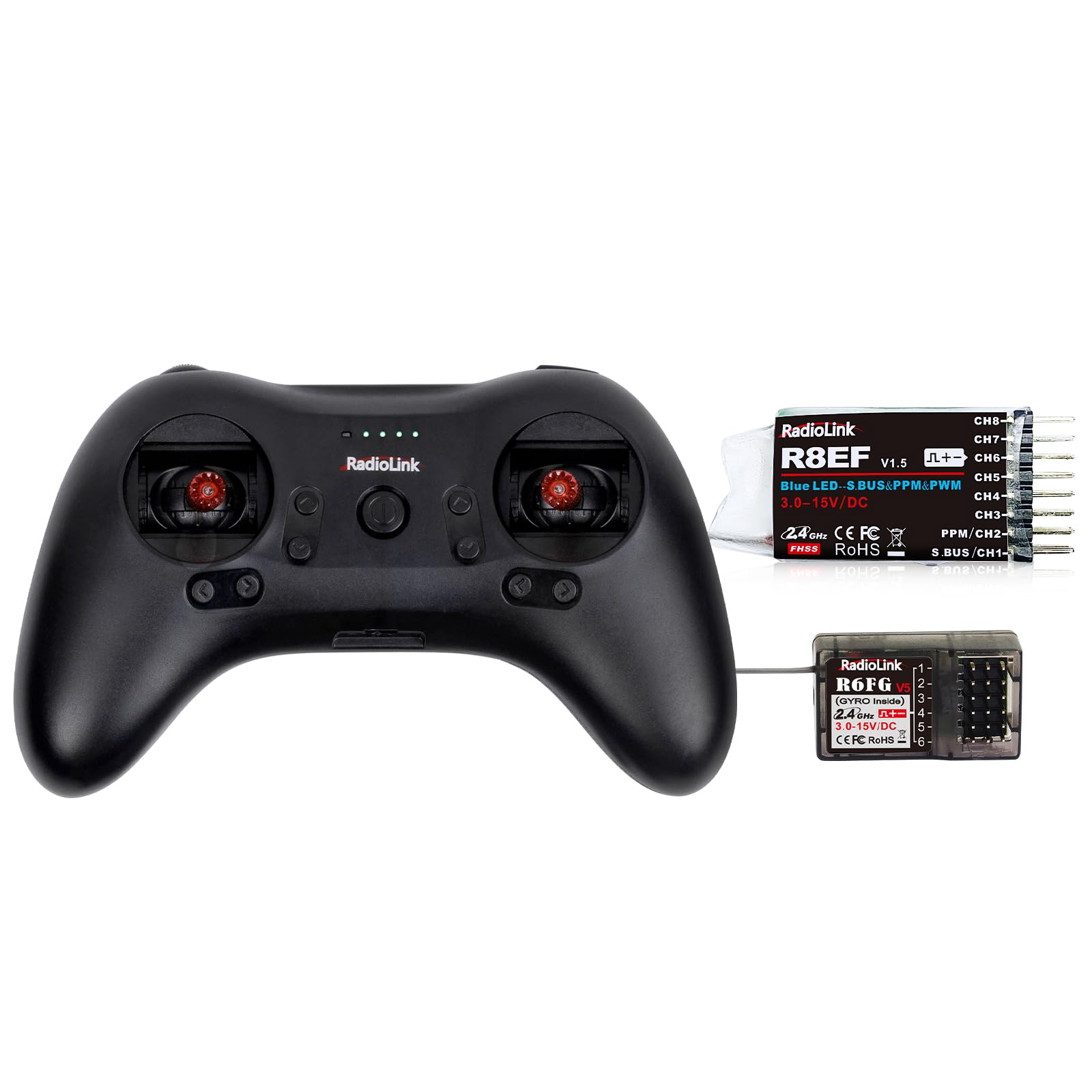 Amazon.com: Radiolink T8S 8 Channels 2.4GHz RC Transmitter and Receiver ...