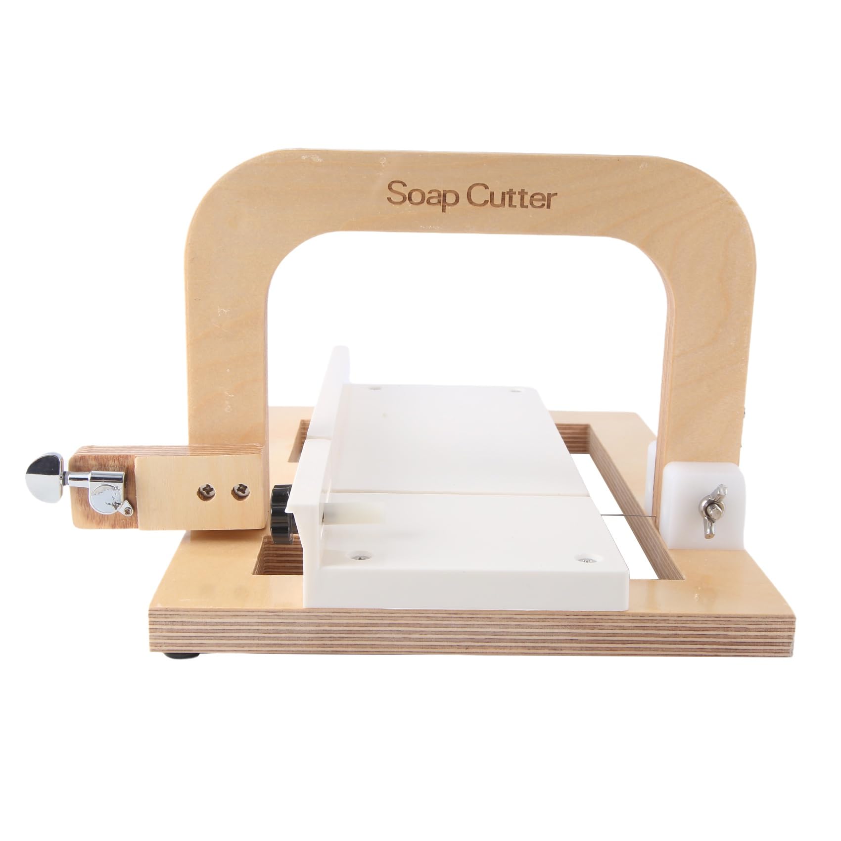 CTRLZS Wooden Soap Cutter, Steel Wire Manual Making Cutting Machine Board Butter Cheese Slicer Ruler Professional