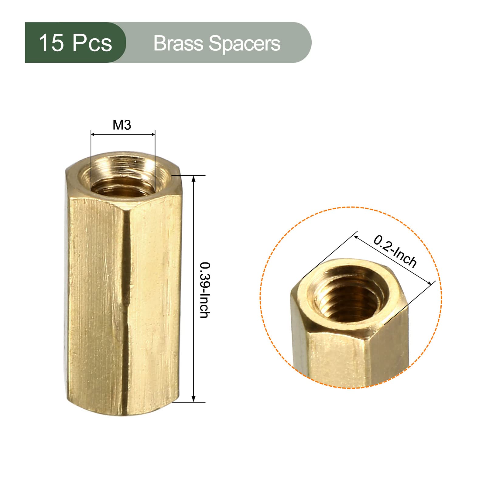 Distanziatori M3 In Ottone Per PCB - Set Da 30 Pezzi, Altezza 10 Mm - Foto 4