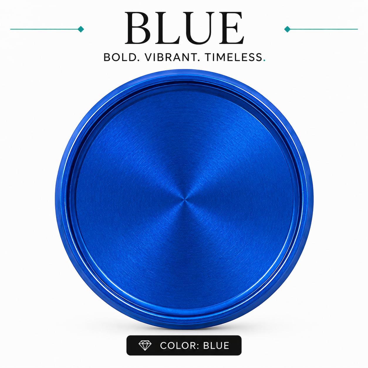 Discbound Discs aus Aluminiumlegierung, 7 Farben, 2 Größen, für Circa, Arc, TUL Systeme (Blau, 3,8 cm)