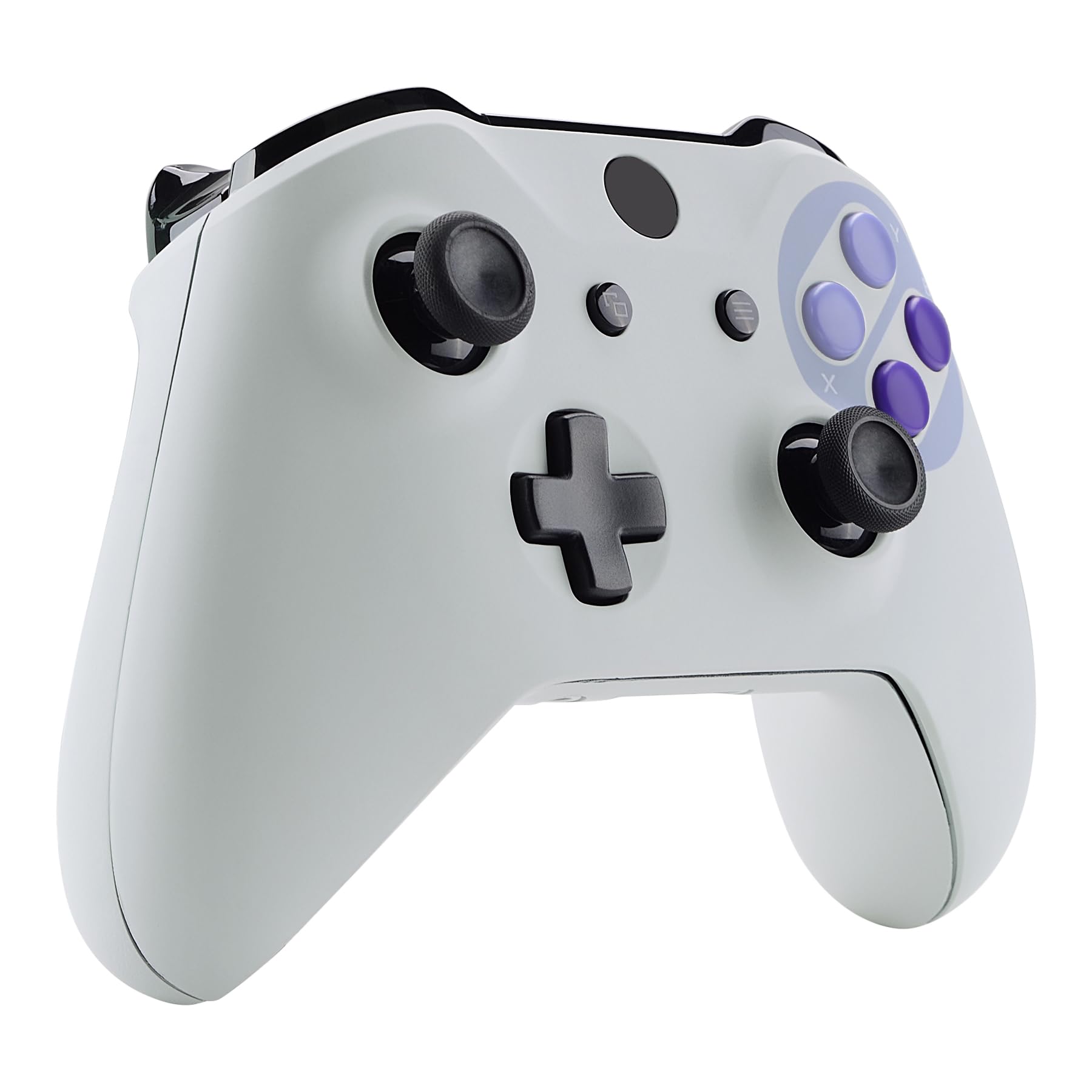 eXtremeRate Coque Avant Grips Poignées pour Xbox One S/X Manette avec Bouton ABXY, Coque de Remplacement pour Xbox One S/X Manette, Boîtier Customisé pour Modèle 1708, Snes Classique