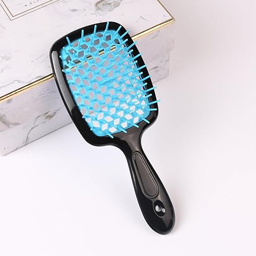 Miniatura 4 de Cepillo de pelo ventilado de 3 piezas, húmedo y seco, resistente al calor, eliminación de enredos sin esfuerzo, para cabello natural, rizado, liso,