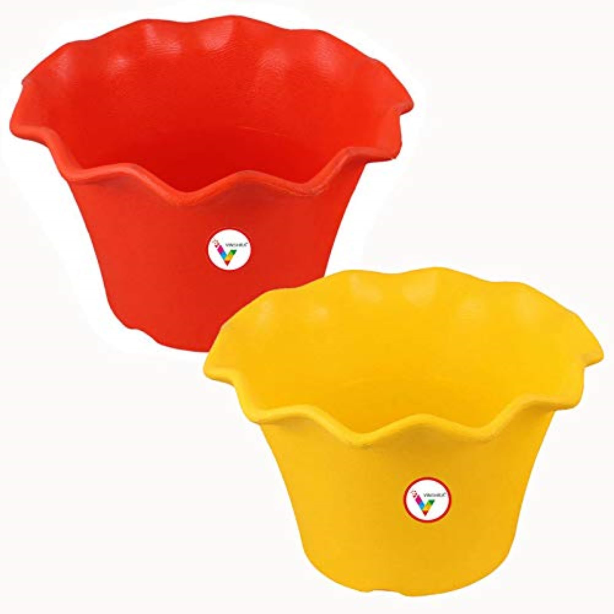 Deepak plastic Orchid Pot (10-Inch, Red and Yellow) Set of 4 (B07539XWZ3) Amazon Price History, Amazon Price Tracker