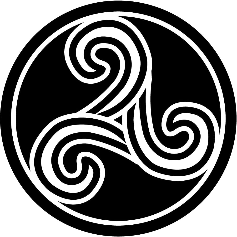 Autocollant Vinyle Découpé TRISQUEL V2 - Design Celte - Fabriqué En Espagne