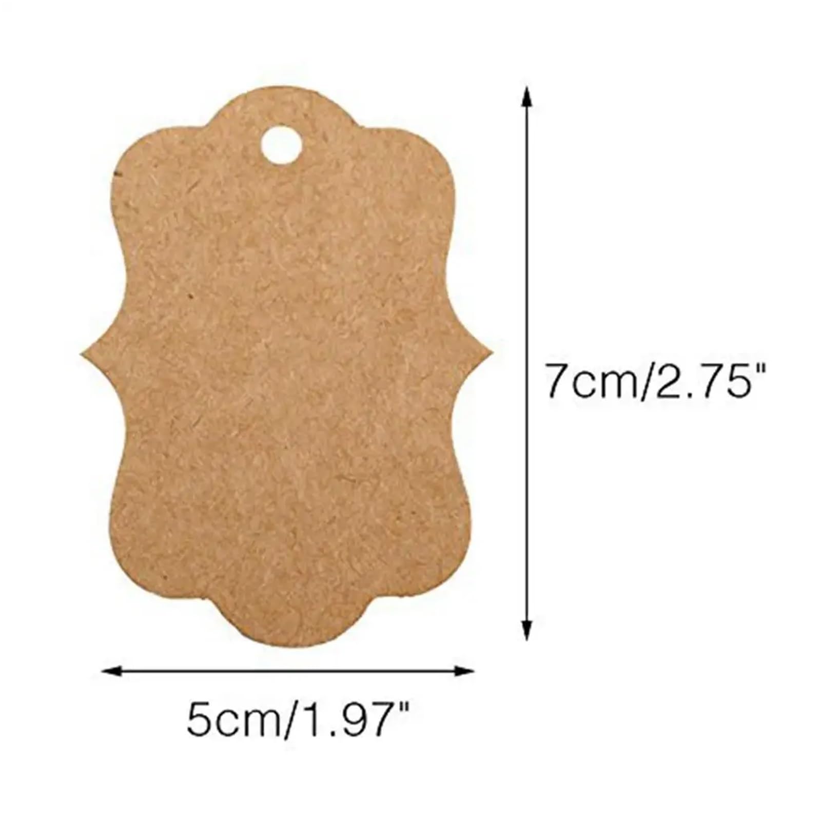 Zawieszka 2000 szt. metki cenowe, papier pakowy do sztuki i rzemiosła, ślub, Boże Narodzenie, 7 x 5 cm