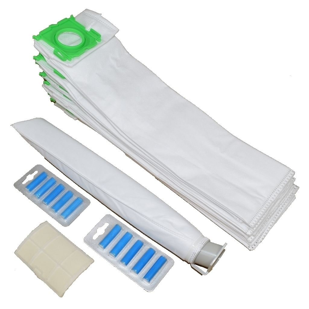 Ufixt Microfibre Vacuum Bags Service Kit | 10 Pack High Filtration Set | Includes Motor Protection Filters | compatible with Sebo X1 X4 X5 X Series