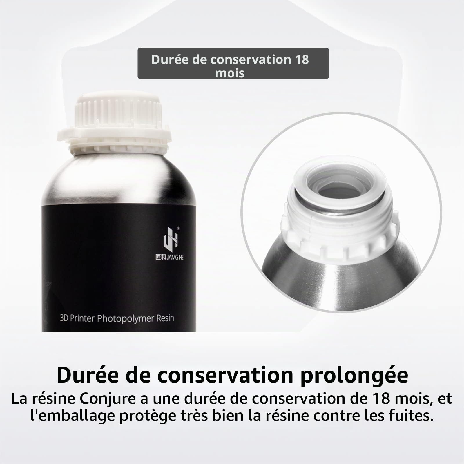 Chitu Systems Conjure Résine Rigide avec Propriétés d’Ingénierie pour l’Impression 3D en Résine de Gadgets Fonctionnels, Faible Rétrécissement pour Figurine Articulée LCD 3D (bleu clair, 2000g)