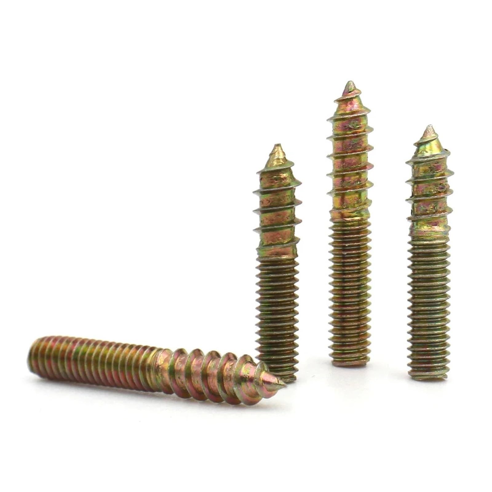 Tornillos autorroscantes de Doble Extremo, de Acero al Carbono galvanizado, M4, M5, M6 y M8, 30/60 Unidades(30pcs,M8x45mm)