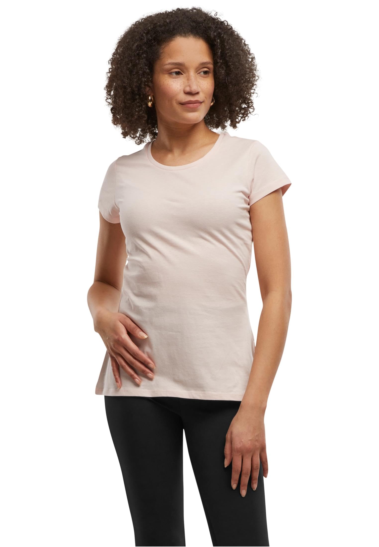 Build Your Brand Women's Pink Bb012 T-Shirt, 4XL Uk