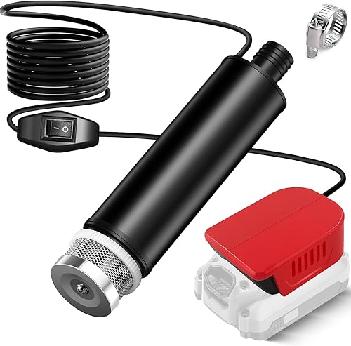 Bomba de agua sumergible para batería Craftsman de 20 V, 635 GPH 100 W, bomba de transferencia de agua inalámbrica para tina, estanque, jardín,