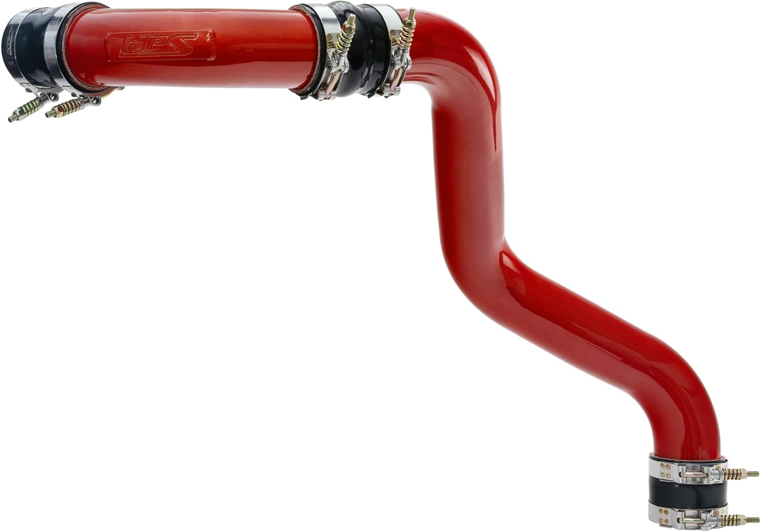 HPS Red Intercooler Charge Pipe Kit Compatible for 2017-2019 Chevrolet Silverado 2500 HD 3500 HD GMC Sierra 2500 HD 3500 HD 6.6L, 17-146R