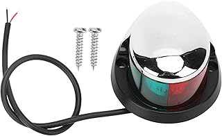 LED Navigation Lights, Portable Marine Bow Lights Yacht Green Red Boat Running Sidelights Night Shipping Signal Sailing Lamp Fishing Lighting Backup for Boating Kayak Pontoon Sailboat Accessory 12V