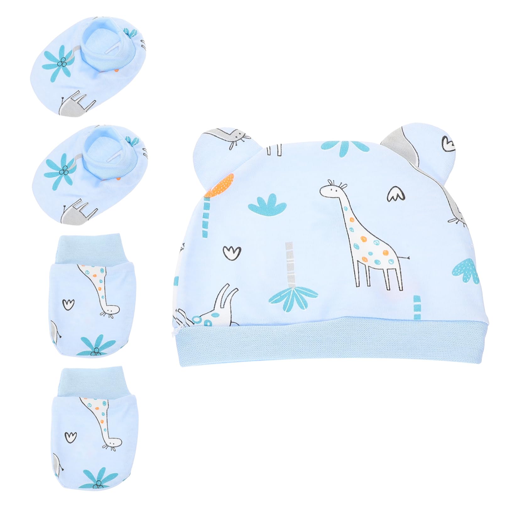 3 Juegos Conjunto De Tres Piezas Para Recién Nacido Sombreros De Bebe Calcetines De Niñas Sombrero De Bebe Gorro Para Algodón Necesidad Bebita Europeo y Americano