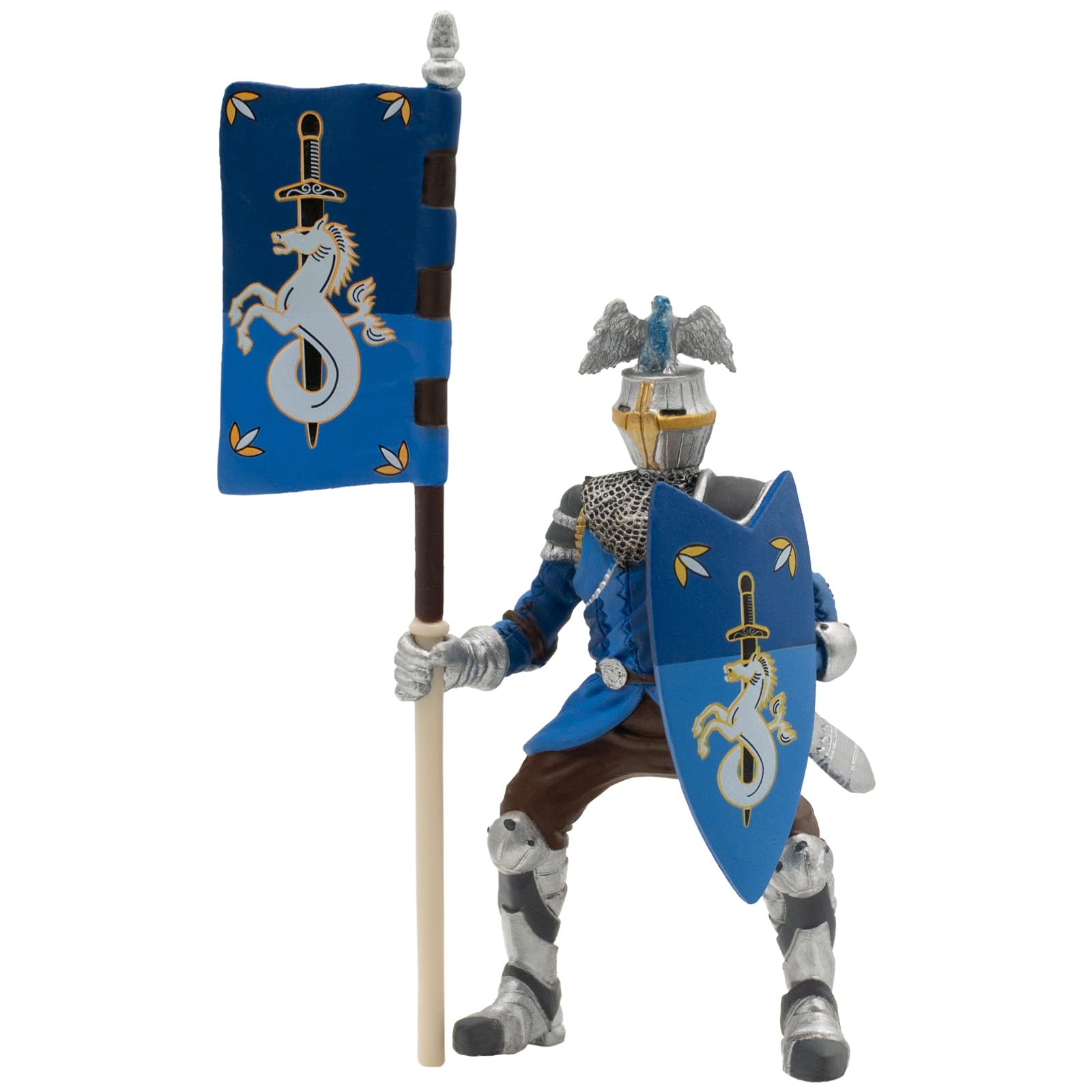 Bullyland 80785 Figurka World-Turniejent Rycerz w kolorze niebieskim