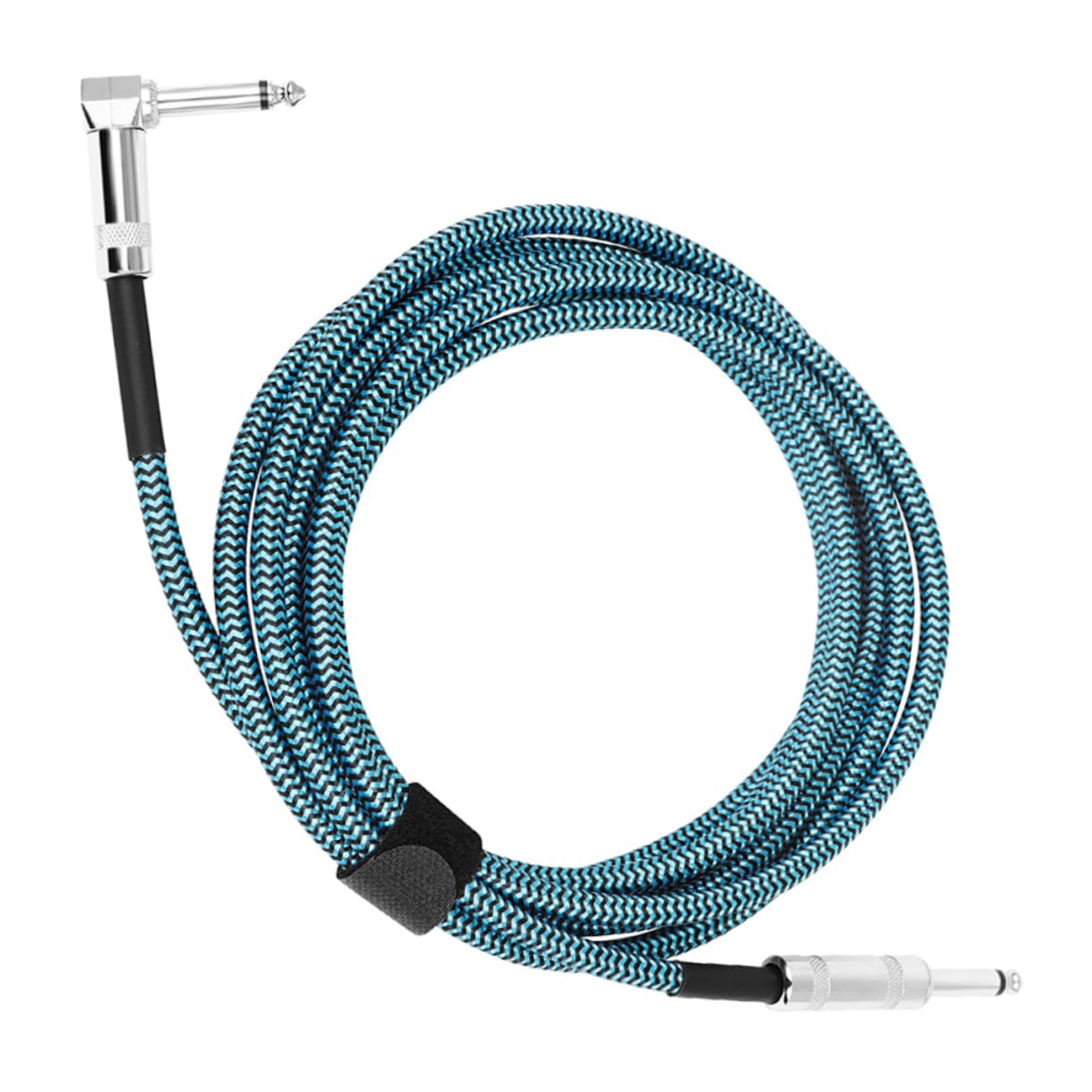 Toyvian 3 szt. kabel gitarowy XLR, słuchawki, przedłużacz, instrument, akordy, ampery, kabel łączący gitarę, redukcja szumów, kabel adapterowy, kabel do gitary, rdzeń miedziany, niebieski