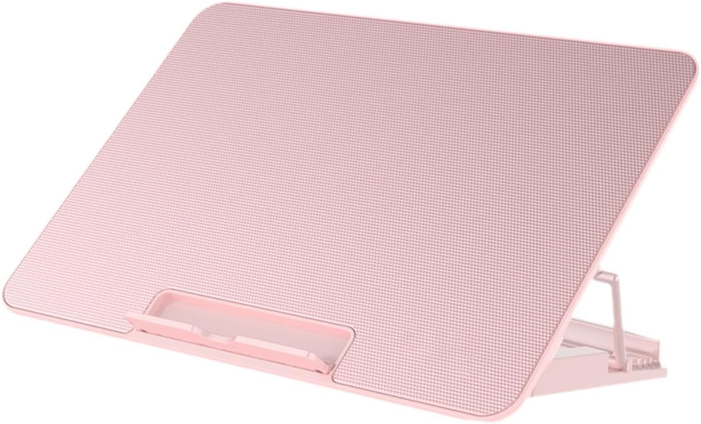 Laptop Cooling Pad with 6 Fans and Adjustable Height for Enhanced Performance, Pink
