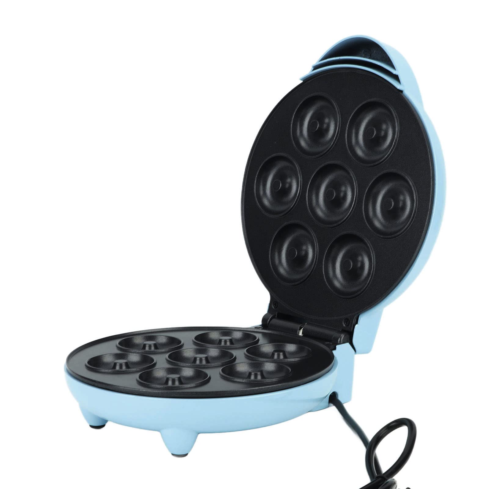 Doughnut Maker, Donut Maker Machine Multifunction Stylish 1000W Easy Release Double Sided Heating Prevent Stick for Kitchen (Blue)-image-8