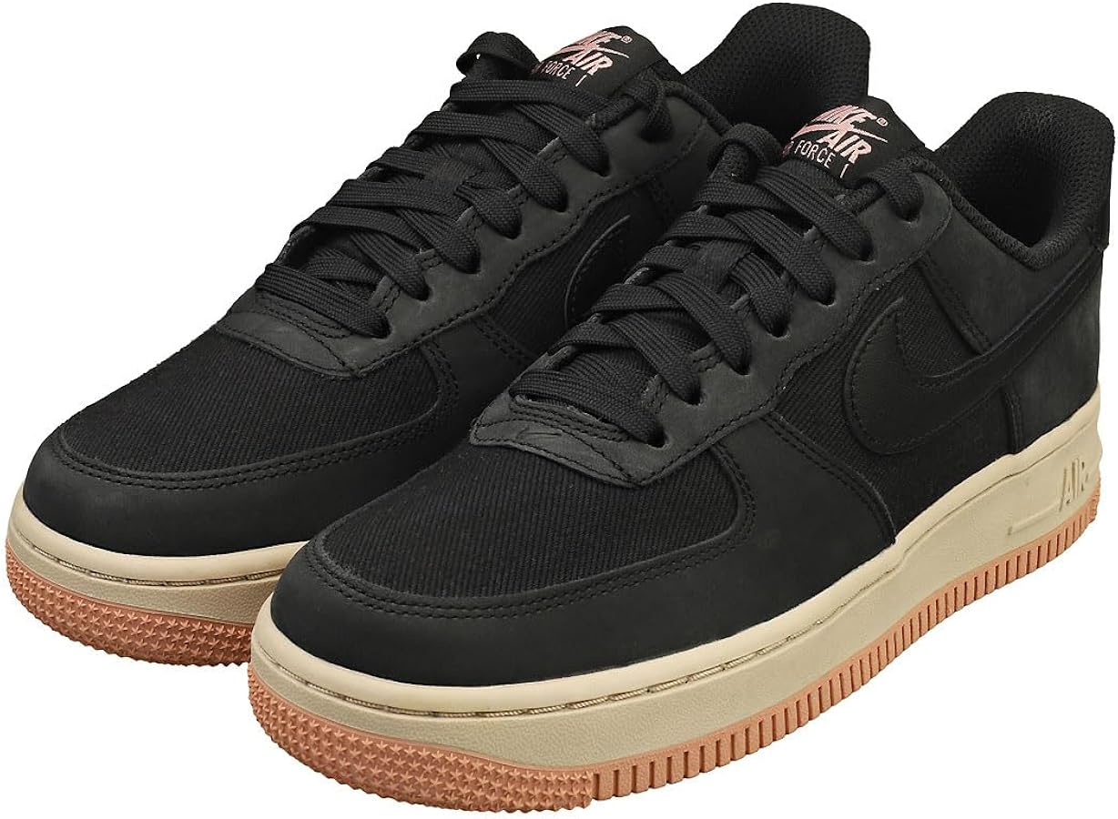 black nike air force gum sole