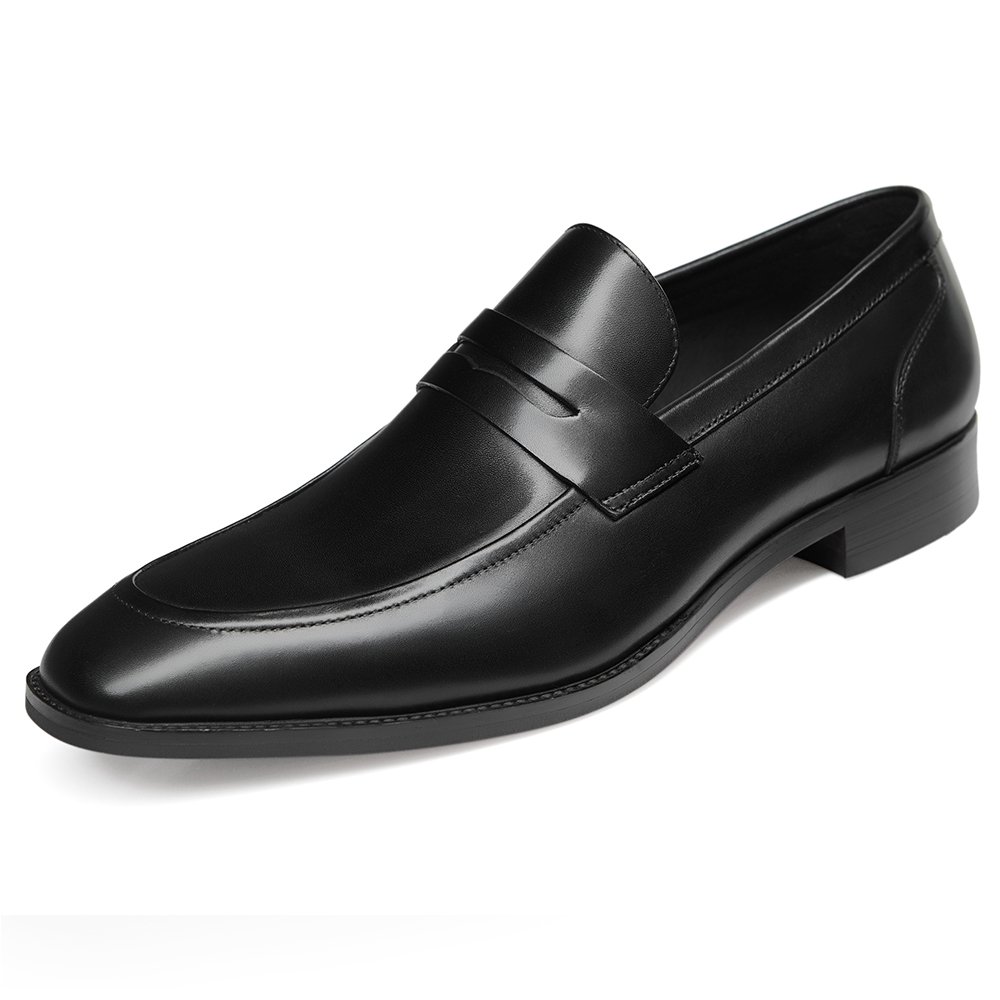 GIFENNSE Mens Dress Shoes Slip-On Loafers Formal Leather Shoes for Men