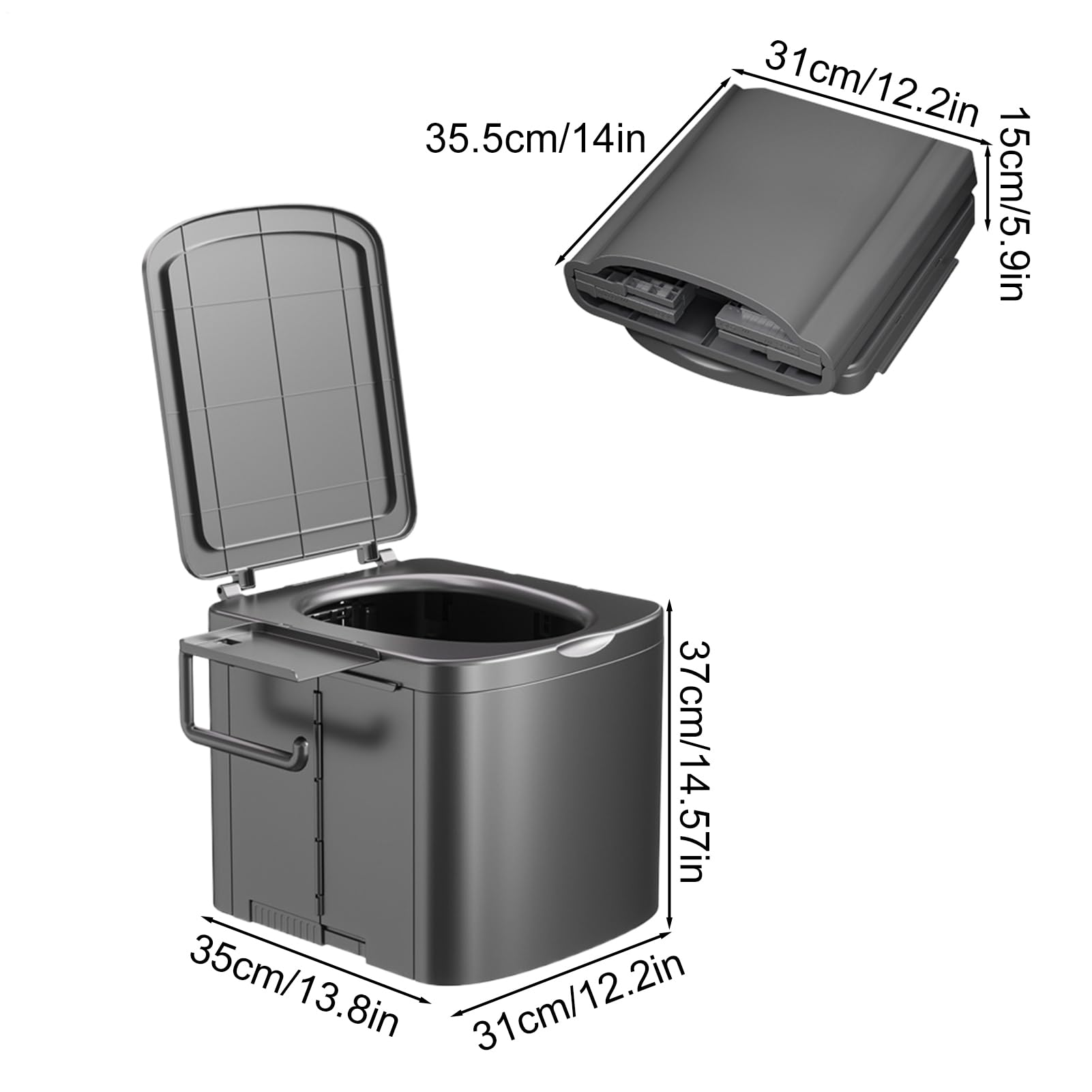 Przenośny Nocnik i Toaleta Turystyczna Składane Siedzisko Treningowe z | Ergonomiczny Sedes Przenośny dla dorosłych, dzieci, samochód, , łódź,