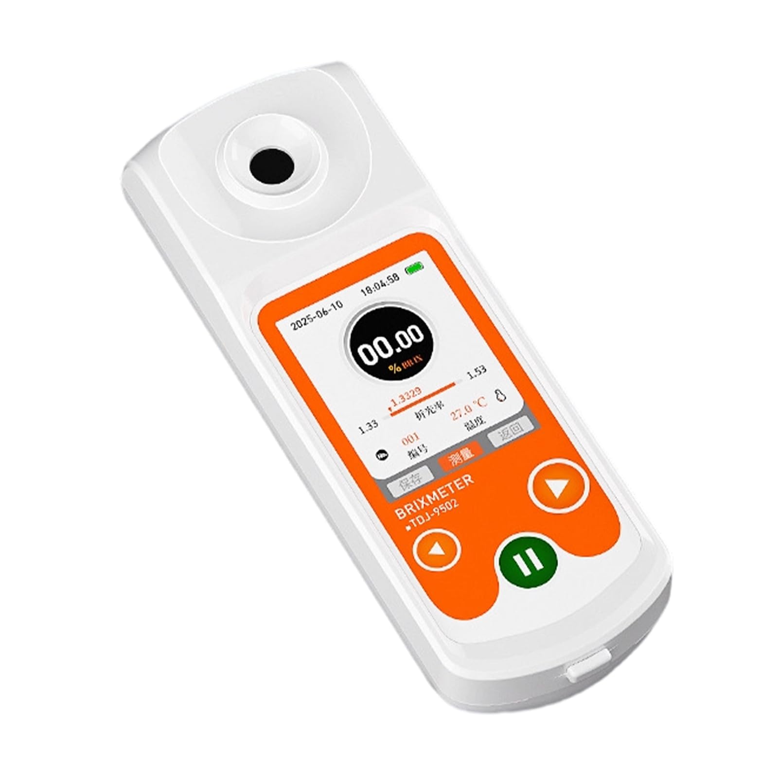 Uqezagpa Light Execution Digital Refractometer 0 95% Scale Featuring Automatic Temperature For Fruits And Beverages Sugar Stage Tester For Liquid