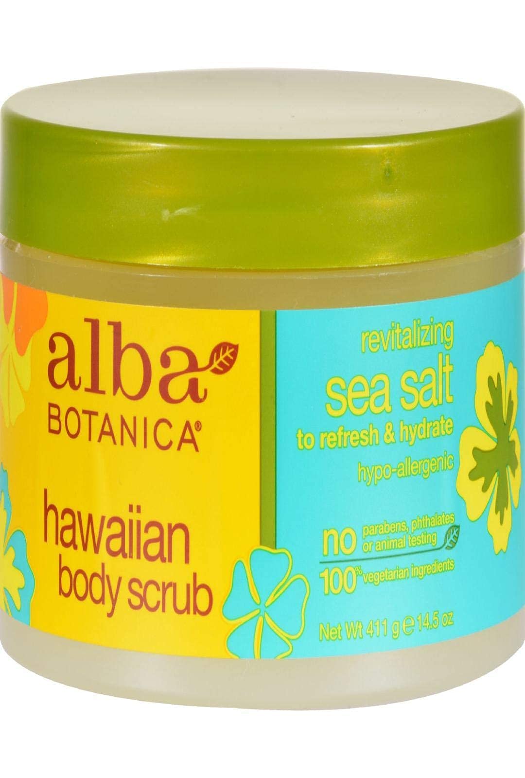 Alba Botanica Hawaiian Body Scrub, Revitalizing Sea Salt, 14.5 Oz