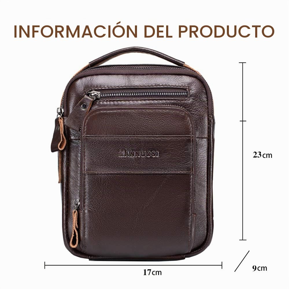 Shoppers y bolsos de hombro piel autentica Bolsos para hombre vintage Business Bolsos de mano casual Bolsos cruzados multifuncional Bolsos marrón