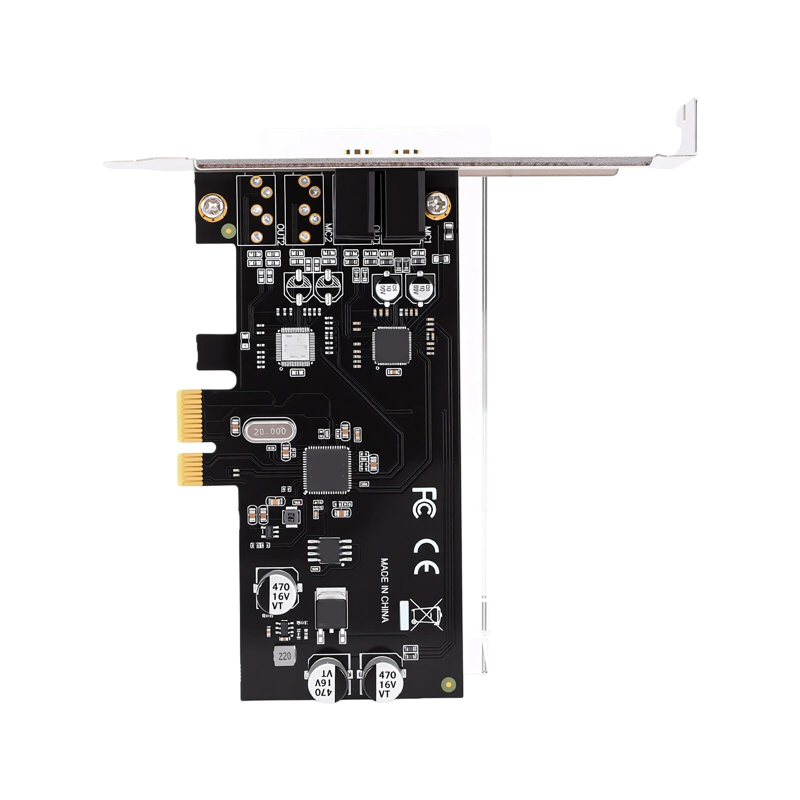 Ejoyous Scheda PCIe, Riduzione del Rumore AI, PCI Express X1 2.0